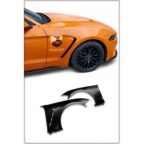 2x AILE AVANT ALUMINIUM POUR FORD MUSTANG 2018 - 2023 GT350 STYLE