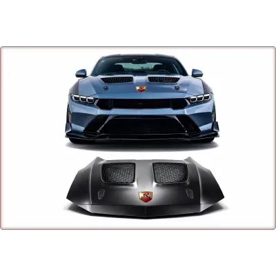 COFANO IN ALLUMINIO PER FORD MUSTANG 2024 - 2026 STILE GTD