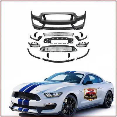 PARAURTI ANTERIORE COMPLETO PER FORD MUSTANG 2015 - 2017 STILE GT350 / TÜV