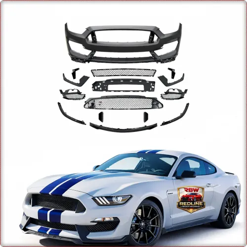 KOMPLETNY ZDERZAK PRZEDNI DO FORD MUSTANG 2015 - 2017 W STYLU GT350 / TÜV