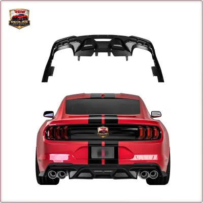 DIFFUSORE POSTERIORE PER FORD MUSTANG 2015 - 2023 STILE GT500