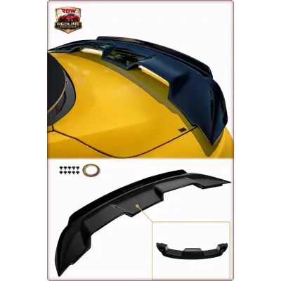 SPOILER POSTERIORE + GURNEY FLAP PER FORD MUSTANG 2015 - 2023 STILE GT500 / TÜV