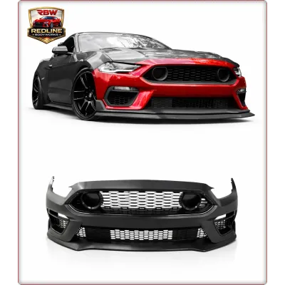 PARAURTI ANTERIORE COMPLETO PER FORD MUSTANG 2015 - 2017 MACH1 2021+ STILE / TÜV