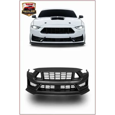 PARAURTI ANTERIORE COMPLETO PER FORD MUSTANG 2018 - 2023 STILE DARK HORSE / TÜV