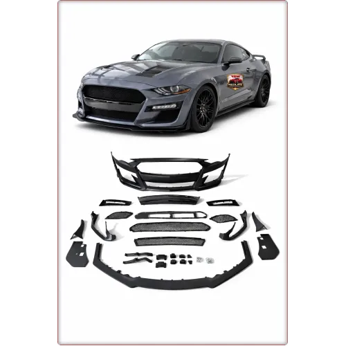 PARAURTI ANTERIORE COMPLETO PER FORD MUSTANG 2015 - 2017 STILE GT500 / LUCIDO
