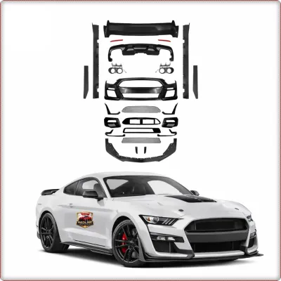 PARAURTI ANTERIORE E POSTERIORE CON MINIGONNE LATERALI PER FORD MUSTANG 2018 - 2...