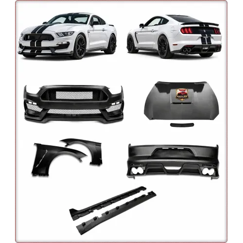 1:1 BODY KIT — ZDERZAK I MASKA DO FORD MUSTANG 2015 - 2017 W STYLU GT350