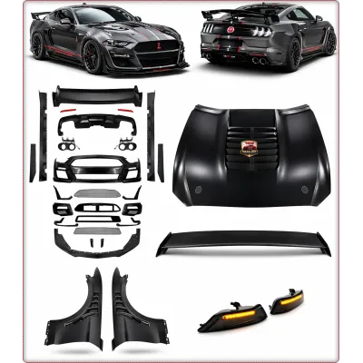 1:1 BODY KIT — PARAURTI E COFANO PER FORD MUSTANG 2018 - 2023 STILE SHELBY
