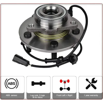 RADNABE MIT RADLAGER VORNE FÜR DODGE RAM 1500 2002 - 2009 2WD 4WD MIT ABS