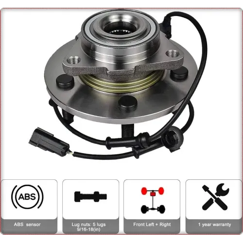 WHEEL HUB WITH BEARING FRONT FOR DODGE RAM 1500 2002 - 2009 2WD 4WD WITH ABS