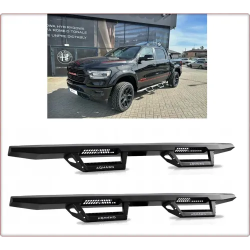 2 x marchepieds / tubes de seuil pour dodge ram 1500 dt 2019 - 2024