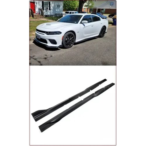 SIDE SKIRTS FOR DODGE CHARGER 2015 - 2023 SRT / TÜV / BLACK MATTE
