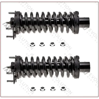 2X AMMORTIZZATORI ANTERIORI CON MOLLE ELICOIDALI E SUPPORTI PER JEEP CHEROKEE LI...