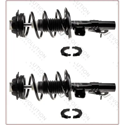2X AMMORTIZZATORI ANTERIORI CON MOLLE ELICOIDALI E SUPPORTI PER DODGE DART 2013 ...