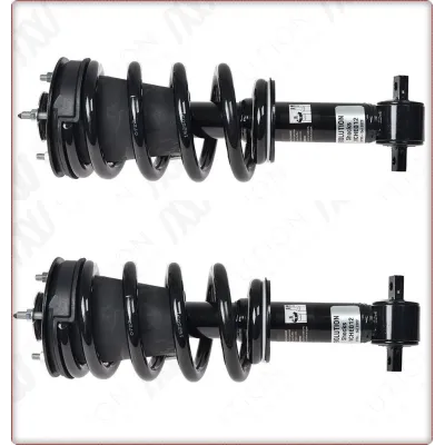 2X AMMORTIZZATORI ANTERIORI CON MOLLE ELICOIDALI E SUPPORTI PER CHEVROLET SILVER...