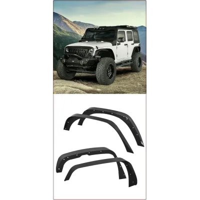 ALLARGAMENTI PARAFANGHI PER ANTERIORE E POSTERIORE PER JEEP WRANGLER 2007 - 2018...