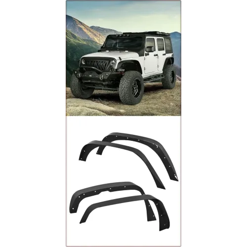 POSZERZENIA BŁOTNIKÓW DO PRZÓD I TYŁ DO JEEP WRANGLER 2007 - 2018 HOOKE ROAD