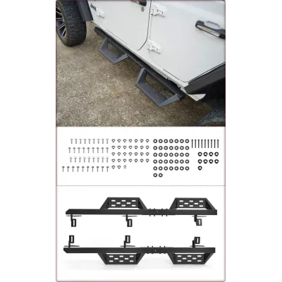 2X STOPNIE BOCZNE DO JEEP WRANGLER JK 2007 - 2018 V1 STYL