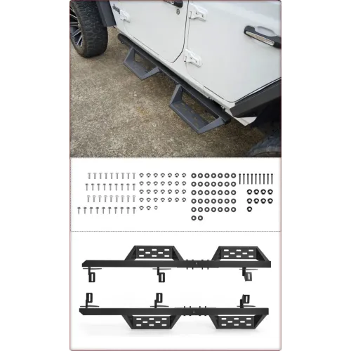 2X STOPNIE BOCZNE DO JEEP WRANGLER JK 2007 - 2018 V1 STYL