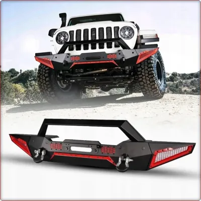 KOMPLETNY ZDERZAK PRZEDNI OFF-ROAD TEXAS DO JEEP WRANGLER JL 2018 - 2025